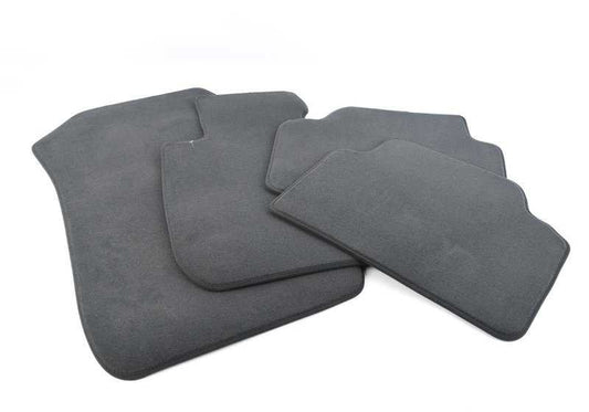 Alfombrillas de velours antracita OEM 51477316560 para BMW Serie 3 E90, E90 LCI, E91 LCI, delanteras y traseras. Original BMW.