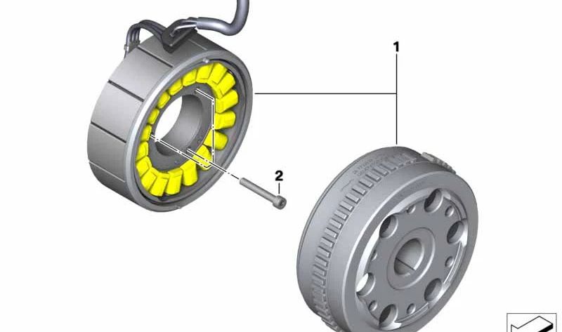 ISA M6X40-10.9 MKL OEM 07129909434 pour BMW R1200GS, F850GS, C400X ... et plus. BMW original Motorrad.