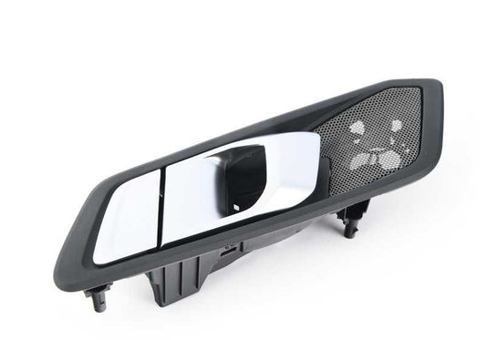 Maneta interior puerta trasera izquierda OEM 51427945693 para BMW G20, G20N, G21, G21N, G28, G28N, G80, G80N, G81, G81N. Original BMW.
