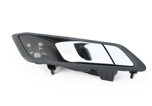 Manilla interior puerta trasera derecha OEM 51427945694 para BMW G20, G21, G28, G80, G81, i3. Repuesto original BMW.