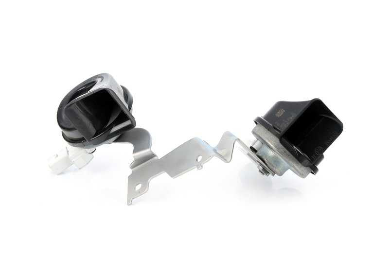 Bocina eléctrica con soporte OEM 61337356775 para MINI F54 (Clubman). Recambio original MINI.