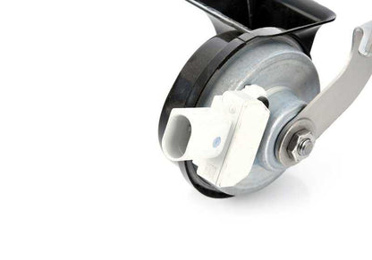 Bocina eléctrica con soporte OEM 61337356775 para MINI F54 (Clubman). Recambio original MINI.