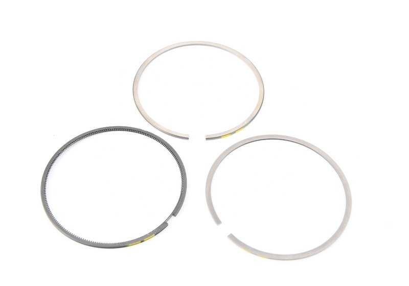 Juego de segmentos de pistón OEM 11257506253 para BMW E46, E39, E60, E65, E66, E83, E53, E85. Repuesto original BMW.