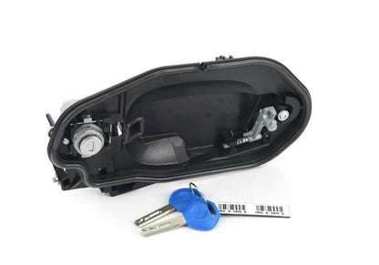 Soporte de puerta con cerradura y llave izquierda OEM 51213449072 para BMW X3 E83 {1.8d, 2.0d, 2.0i, 2.0sd, 2.5i}. Original BMW.