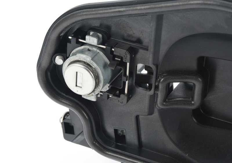 Soporte de puerta con cerradura y llave izquierda OEM 51213449072 para BMW X3 E83 {1.8d, 2.0d, 2.0i, 2.0sd, 2.5i}. Original BMW.