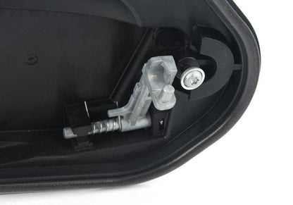 Soporte de puerta con cerradura y llave izquierda OEM 51213449072 para BMW X3 E83 {1.8d, 2.0d, 2.0i, 2.0sd, 2.5i}. Original BMW.