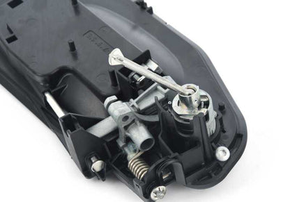 Soporte de puerta con cerradura y llave izquierda OEM 51213449072 para BMW X3 E83 {1.8d, 2.0d, 2.0i, 2.0sd, 2.5i}. Original BMW.