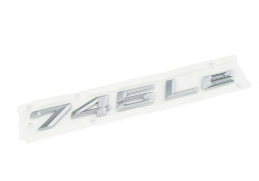 Emblema trasero "BMW" original OEM 51149492720 para BMW Serie 7 G12 (2015-2022).