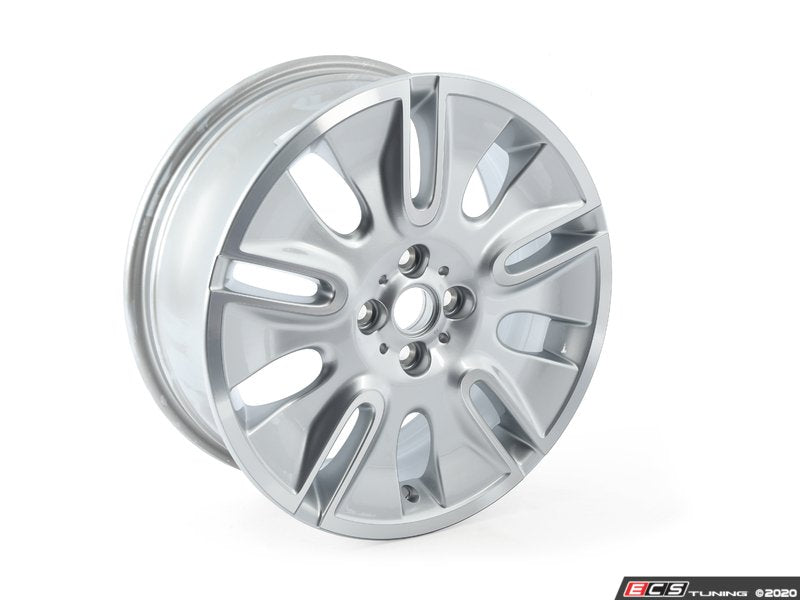 Jante de liga leve 7Jx17 ET48 prata OEM 36116789797 para MINI R56, R56 LCI, Clubman R55, R55 LCI, Cabrio R57, R57 LCI, Coupé R58, Roadster R59. MINI originais.
