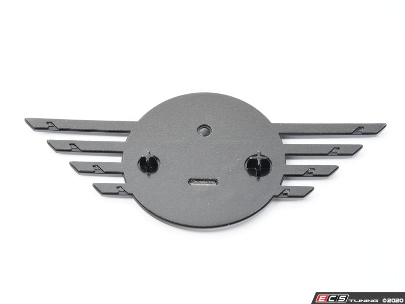 Emblema delantero MINI Piano Black (negro brillo) OEM 51149880865 para MINI Countryman F60, Countryman F60 LCI. Original MINI.