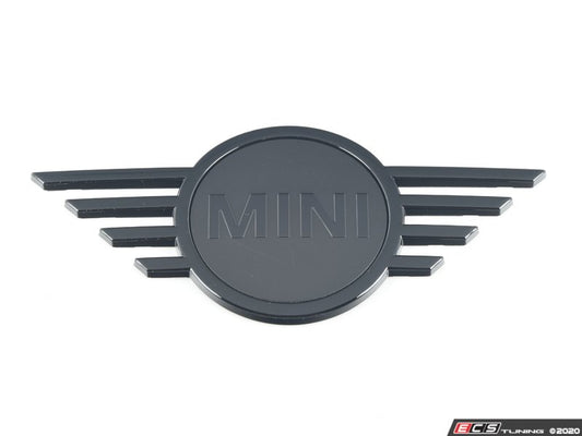 Emblème arrière MINI Wings Piano Black (noir brillant) OEM 51149880868 pour MINI Countryman F60, Countryman F60 LCI. Original MINI.