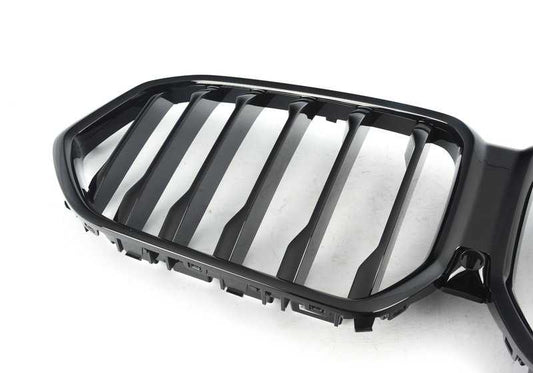 Rejilla decorativa delantera negra OEM 51138745303 para BMW X6 G06. Original BMW.
