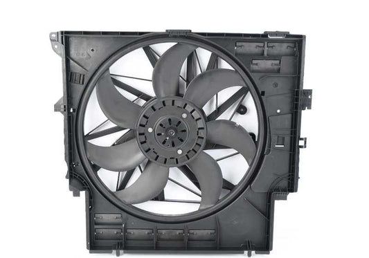 Ventilador con soporte (600W) OEM 17427593847 para BMW F25 y F26. Pieza original BMW. Ideal para resolver problemas de sobrecalentamiento o fallo del ventilador del motor.