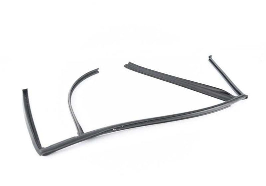 Guía de cristal puerta trasera izquierda OEM 51348194763 para BMW E46. Original BMW.