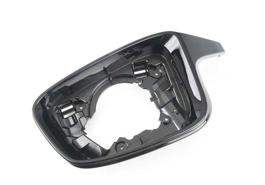 Soporte embellecedor espejo izquierdo negro brillo OEM 51168746847 para BMW G42, G87, G20N, G21N, G80, G80N, G81, G81N, G23N, G26, G26E, G26F, G26N, G82, G82N, G83, G83N. Original BMW.