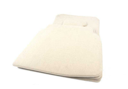 Alfombrillas de terciopelo color oyster OEM 51477234870 para BMW F07 (5 Series Gran Turismo) sin xDrive. Juego de 4 piezas para plazas delanteras y traseras. Original BMW.