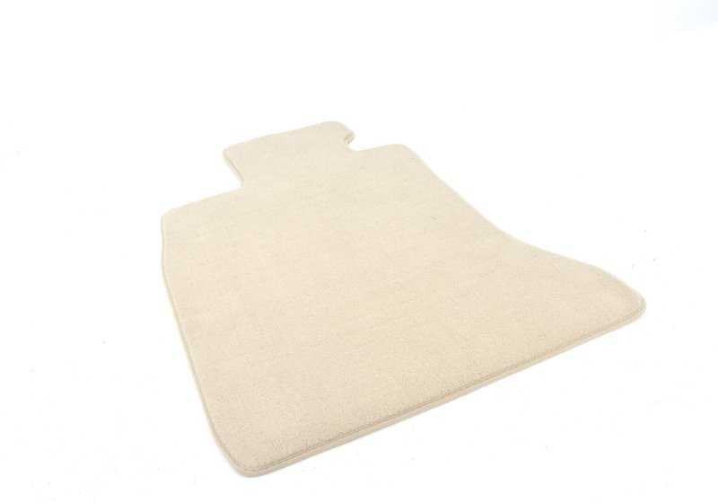 Alfombrillas de terciopelo color oyster OEM 51477234870 para BMW F07 (5 Series Gran Turismo) sin xDrive. Juego de 4 piezas para plazas delanteras y traseras. Original BMW.