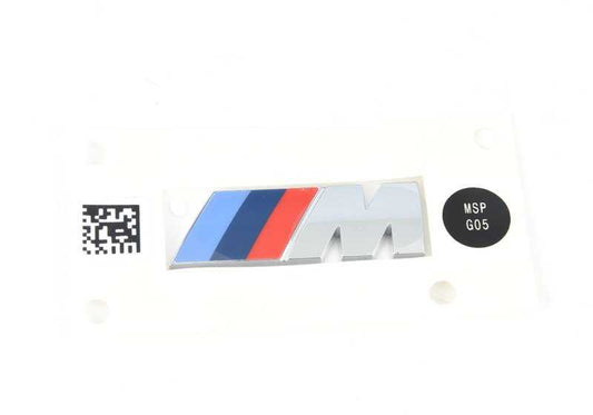 Emblema lateral/barbatana -M- para BMW G42, G30, G31, G38, G32, G05, G18. BMW originais.
