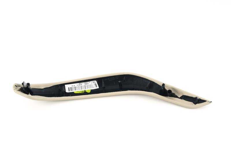 Embellecedor de tirador de puerta en cuero derecho OEM 51417345932 para BMW F15, F16. Original BMW.