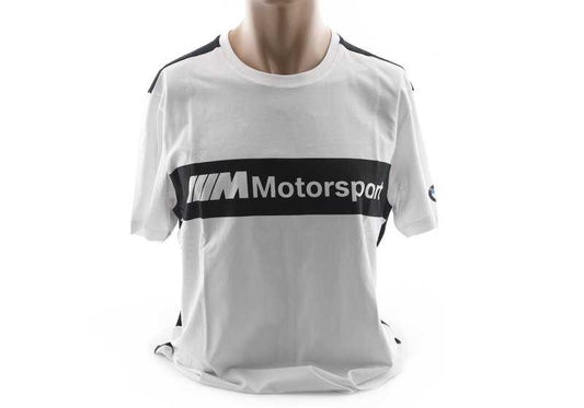 Camiseta M Motorsport Logo para BMW, talla XL, color blanco y negro. Válido para BMW. Original BMW.