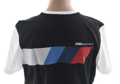 Motorsport Logo T -Shirt pour BMW, taille XL, noir et blanc. Valable pour BMW. BMW d'origine.