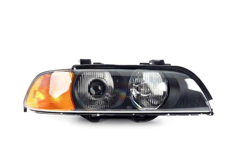 Faro delantero derecho con luz de xenón OEM 63128386560 para BMW E39. Original BMW.