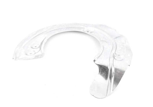 Protector de freno delantero derecho OEM 34106878312 para BMW G05, G06, G07, G12. Compatible con X5, X6, X7 y Serie 7. Pieza original BMW.