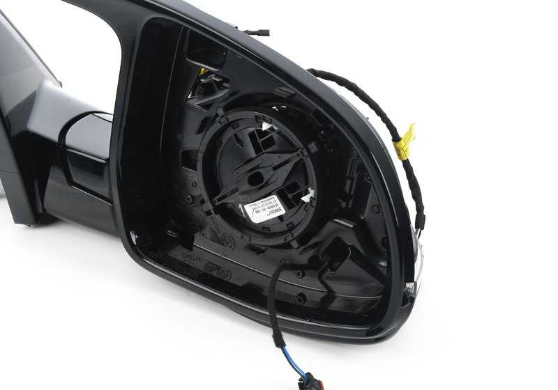 Espejo retrovisor derecho calefactable con memoria OEM 51168078740 para BMW X3 F97 y G01 {M40d, M40i, M Competition}. Original BMW.