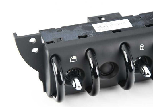 Unidad de interruptores consola central OEM 61316917985 para MINI R50, R52, R53. Original MINI.