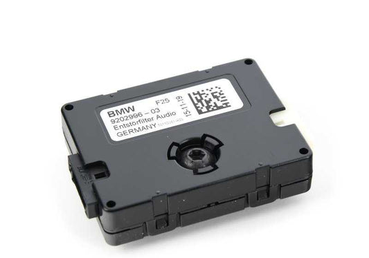 Filtro antiparásitos de cableado de audio OEM 65209202996 para BMW F25, F26. Original BMW.