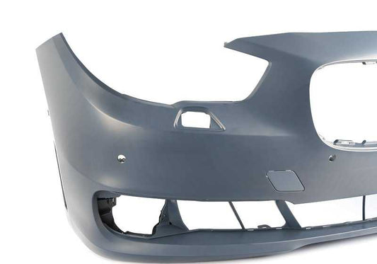 Paragolpes delantero imprimado con sensores PDC y vista lateral OEM 51117332666 para BMW F07N Gran Turismo. Original BMW.