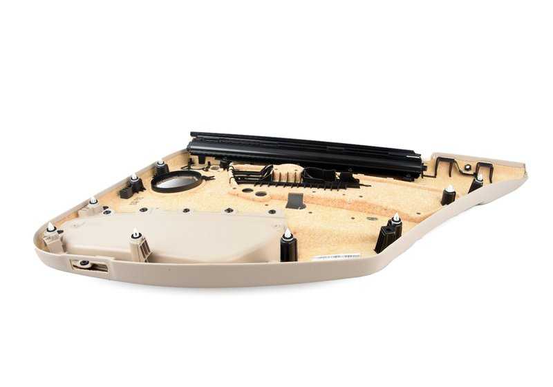 Panel de puerta de cuero trasero izquierdo OEM 51427281109 para BMW F30, F31. Original BMW.