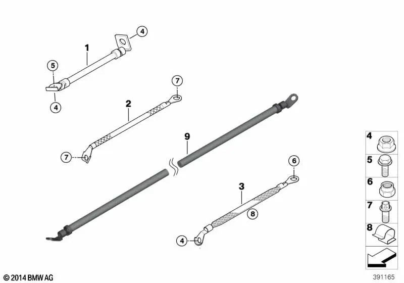 Anti-noise tape for BMW X5 E70, E70N, F15, F85, X6 E71, E72, F16, F86 (OEM 12427568573). Genuine BMW