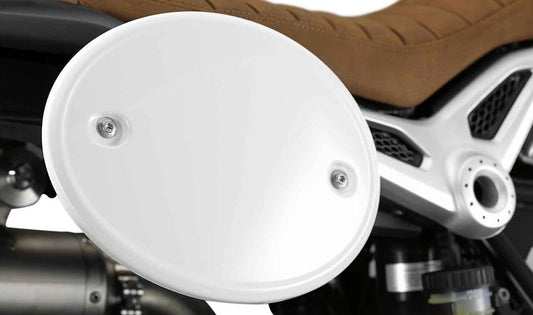 Plaque dorsale vierge alpine 77318394219 pour BMW Motorrad R Ninenet, pur, brouillard, coureur et urbain G / s (RK21, RK22, RK23, RK32, RK33). BMW original Motorrad.