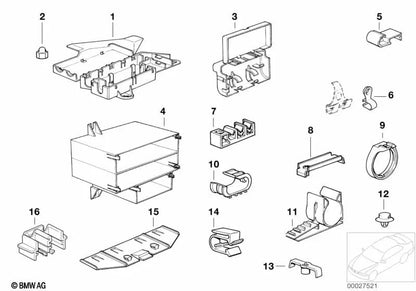 Biela traseira esquerda para BMW Série 3 E36 (OEM 61138367937). BMW originais.
