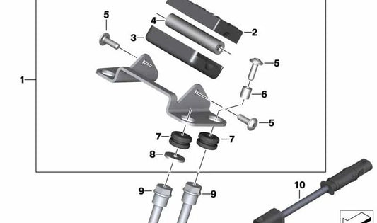 Arandela OEM 07119908219 para BMW Motorrad G 310 GS, G 310 R. Original BMW Motorrad.