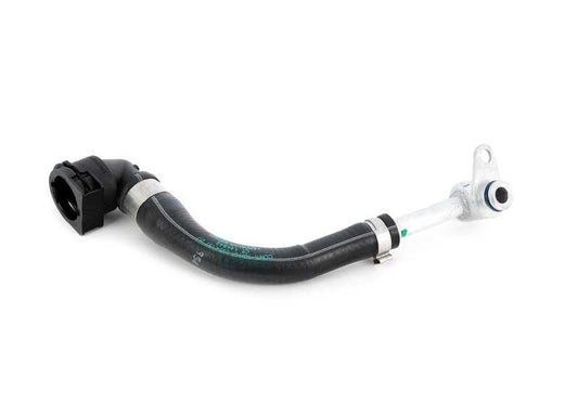 Tubo conexión bomba agua a bloque motor OEM 11537848505 para BMW F87, F80, F82, F83 M2, M3, M4 con motor S55. Repuesto original BMW.
