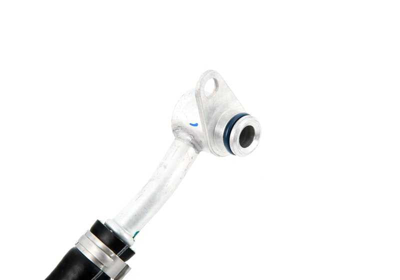 Tubo conexión bomba agua a bloque motor OEM 11537848505 para BMW F87, F80, F82, F83 M2, M3, M4 con motor S55. Repuesto original BMW.