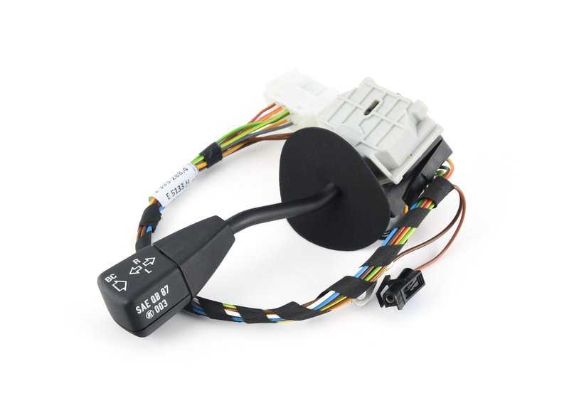 Interruptor de luces e intermitentes OEM 61311393288 para BMW E30, E28, E24, E23, E21. Control de intermitentes, luces cortas y largas. Original BMW.