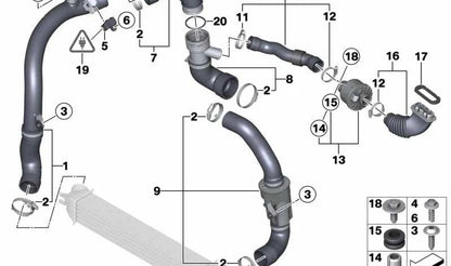 Sensor de presión OEM 13627599906 para MINI R55, R56, R57, R58, R59, R60, R61 y BMW F20, F21, F30, F31. Compatible con todos los motores que montan este sensor. Original MINI y BMW.