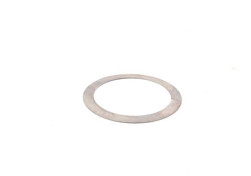 Arandela separadora OEM 23121205767 para BMW E21, E30, E12, E28, E24, E23. Original BMW. Ideal para transmisiones Getrag 242 y 265/5. Medidas 56x72x0,4 mm.