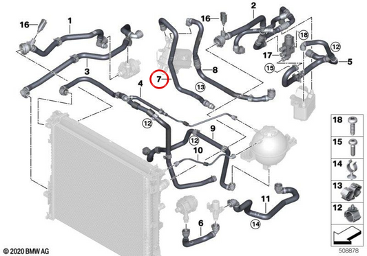 Gestione del riscaldamento OEM 17128743388 per BMW G08. BMW originale.