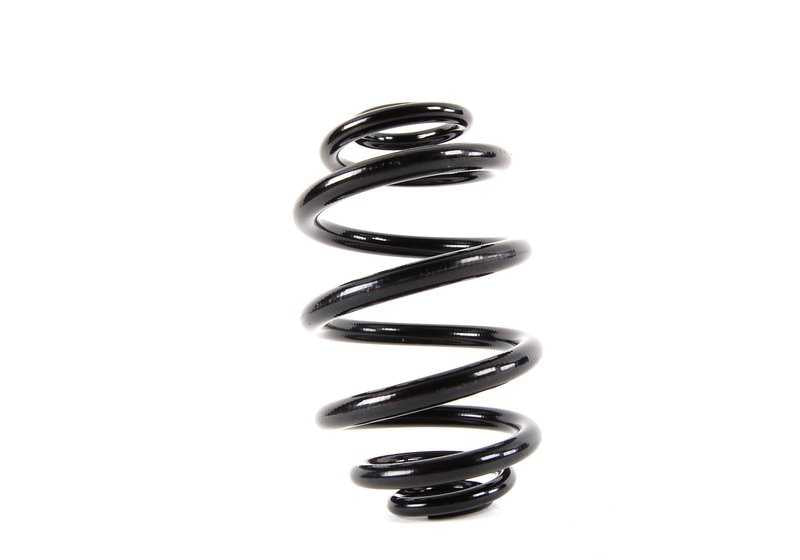 Resorte trasero OEM 33536775572 para BMW E60, E61, F07, F10, F11. Compatible con suspensión trasera de diversos modelos. Pieza original BMW.