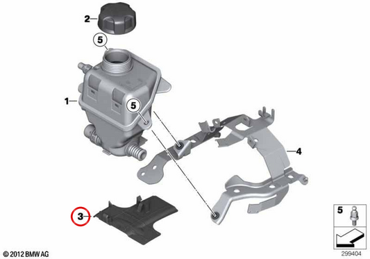 Defletor de ar OEM 17137629287 para BMW F07, F10, F11, F06, F12, F13, F01, F02. BMW genuíno.