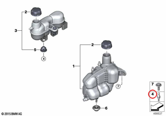 BMW F45, F48N, F49, F39 Serie 2, X1, X2, Mini F60 (OEM 17138618865). Original BMW