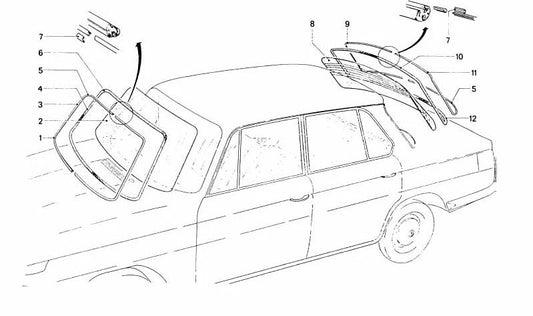 OEM 51317640104 Pond frame for BMW 1 F20 Series, Series 2 F22, F23, 3 F30 Series, F31, 4 F32 series, F33, F36, X1 F48, X2 F39, I3 I01. Original BMW.