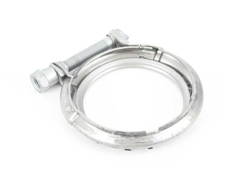 Abrazadera V-Band OEM 18305A04BD6 para BMW F40 (120i, 128ti, M135i xDrive), F52 (120i, 125i) y F70 (116i). Original BMW. Diámetro 70mm. Ideal para sistemas de escape y catalizadores delanteros.