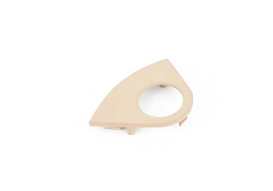 Embellecedor ventanilla trasera izquierda beige OEM 52208240621 para BMW E46. Recambio original BMW.