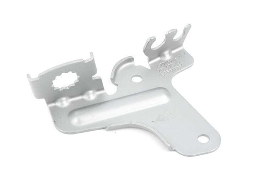 Soporte de latiguillo de freno izquierdo OEM 34306771691 para BMW E90, E91, E92, E84. Original BMW.