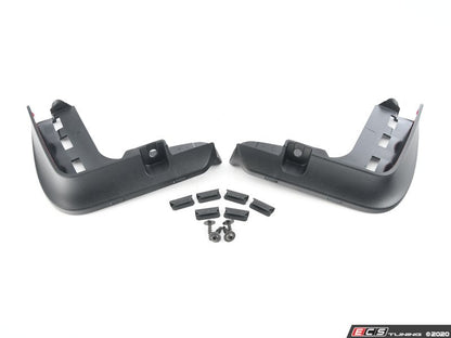 Conjunto de pára-lamas dianteiros (2 unidades) pretos OEM 82162338565 para MINI F56, F56 BEV, F56 LCI, F56 BEV LCI, MINI Cabrio F57, F57 LCI. MINI originais.